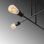 Opviq Lámpara de araña industrial Flower - 161 - AV en negro